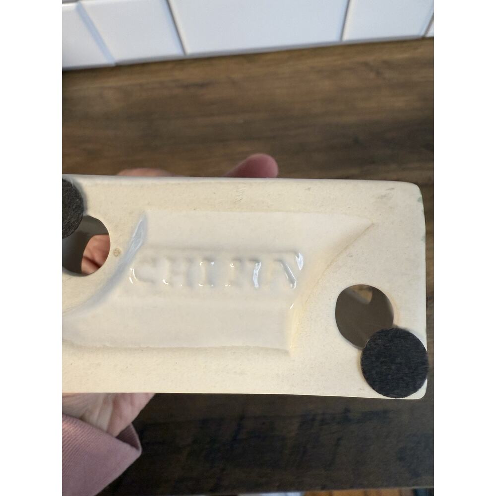 VTG Salt Pepper Shakers Napkin Holder Country Green Heart Sponge‎ Painted - Picture 9 of 13